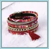 Bracelets de charme encantos vários estilos de moda Bangles de amizade itens de presente de jóias de couro magnético Drop entrega mjfashion dhq49