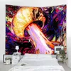 Tapiz de setas colorido psicodélico Mandala Boho Alfombra decorativa Decoración del hogar Fondo Alfombra de pared J220804