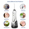 Fil d'eau électrique d'irrigateur Oral dentaire de 300mL pour le dissolvant de calcul de dents Portable Pick Flosser 4 buses de Jet 220513