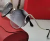 Уникальные дизайнерские солнцезащитные очки для женщин мужские змеиные рамы золотые серебряные металлические безрадовидные винтажные модные солнцезащитные очки S-образные линзы UV400