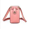 SJB68 Mini pinces à billets pour femmes Ins filles à la mode étudiants Handable téléphone portable sacs à bandoulière Ladies Zipper Portefeuille en cuir