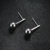 Stud coréen Simple métal or bâton avec boule boucles d'oreilles pour femmes filles mode 2022 à la mode géométrique bijoux Pendientes JJ010Stud Kirs22