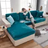 AirLdianer Velvet Solid Color Sofa Cushion Covers for Living Room Elastic Funiture Protector Couch Cover Cover Strenth Slipcovers 220615