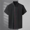 Men's Casual Shirts Arrival Super Large Short Sleeve Summer Thin Personalized Fashion Men Turn-down Collar Plus Size 2XL-8XL 10XLMen's Men's