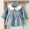 0-3 år Spring Kids Boy Girl Long Sleeve Rompers Autumn Infant Baby Girl Newborn Rompers kläder Baby Girl Rompers G220510