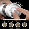 12Pcs Electric Salt Set USB Charge Spice Adjustable Coarseness Pepper Mill Grinder Kitchen Tools 220524