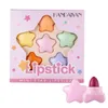 6 Color Star Mini Lipstick Set for Girls Portable Long-lasting Easy to Wear Women Makeup Handaiyan Lipsticks Kit