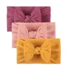 Hair Accessories Baby's Headband Toddler Infant Baby Boys Girls Stretch Solid Bow Hairband Headwear Elastics Warm SetHair