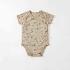 Été bébé filles vêtements nouveau-né combinaison 3M-36M infantile filles barboteuses coton rétro doux enfants barboteuse Roupas de Bebe G220510