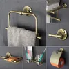 Kupfer-Badezimmer-Serie, europäischer moderner Kupfer-Handtuchring/Toilettenpapierhalter/Getränkehalter/Bademantelhaken, Badezimmer-Hardware FM-5200 T200425
