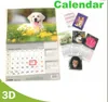 Partihandel Anpassad design Lenticular Printing 3D Kalender 220711