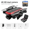 S8000 Drone 4K Fotografia aérea profissional Esc BEM DUAL CAMANA DUAL Fluxo óptico Posicionamento de helicóptero dobrável Gimbal RC Quadcopter Drones S8000