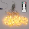 3x1 / 3x2 / 3x3m Fairy Lightain Light с крючками Гестен Светодиодные светильники огни Рождественские украшения USB огни Струнные гирлянды Home Decor 220408