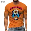 Men's T-Shirts Summer Small Flower Pattern 3D Printing Unisex T-shirt Fashion Casual Fresh Size Clothing XXS-6XL MenMen's