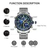 Naviforce Men Watch Top Luxury Big Dial Watch Watch Mens Chronograph Quartz.