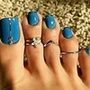 3PCS Silver Toe Rings Set for Beach Sexy Body Jewelry for Women3149