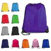 Solid Color String DrawString Back Pack Cinch Sack Gym Tote Bag School Sport Shoe Bags