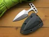 GrapesFish Coltello a spinta lavorato a CNC EDC Combattimento Strumenti di difesa tattica Gear Fodero in Kydex