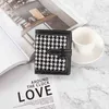 HBP Small Wallet Women Short Simple Houndstooth Buckle Wallets Retro Fashion Aldable Coin Purse Female Card Bags 220721