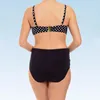 ملابس السباحة النسائية حجم كبير بيكيني مجموعات النساء عالية الخصر رفع البولكا نقطة طباعة قطعتين المايوه الصيف الاستحمام بدلة الشاطئ