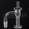 Beracky Full Weld Sandblasted 흡연 Terp Slurper Set with Quartz Cap 및 Pill 20mmOD Seamless Welded Beveled Edge Sandblasting Slurpers Nails for Glass Bongs Rigs