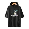 Hoodies للرجال لعبة Sweatshirts Game Genshin Impact Print Cotton Tshirt Men Women Tees Harajuku tracksuit aggurdermen's