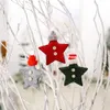 Kerst gebreide hoedster hangende hangere kerstboom hangende vilt ornamenten voor kerstfeest open haard decor p0720