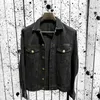 Veste Homme Jean Denim Vintage Lavé Noir Crâne Os Harajuku Destroy Fades Casual Heavy Metal Streetwear Moto Y220803