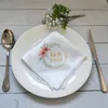 Personalisierte Hochzeit-Satin-Servietten, 30 x 30 cm, individuelle Taschentuch-Dinner-Servietten für Hochzeit, Bankett, Servietten, Party-Dekoration, 10 Stück 220712