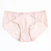 SuyaDream 2 pièces/lot femmes culottes 100% doublure en soie naturelle Sexy dentelle slips santé usage quotidien intimes rose blanc 220512