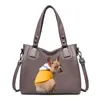 Bolsos de noche Bolso de lujo para mujer Tote casual Bolsos de diseñador de moda para mujer Bolsos de alta calidad para mujer Bolso de cuero de PU con imagen de perro animal