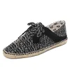 HEMP 36-44 VIT BEACHABLE STACH 2022 ROPE MENS KOMENS Big Size New Eur Fashion Bortable Black Canvas Green Shoes Casual Three 1021