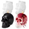 Candl Mold Diy Skull Shape Silicon för att göra dekorativa ljus EXPOY HESSIN Mögel Craft Casting Mold Home Decor 2206299943095