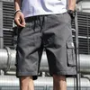 Coton Shorts Hommes D'été De Mode MultiPockets Bermudas Mâle Vêtements Streetwear Plus La Taille Mince 6XL 7XL 220614