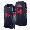 Jerseys de basquete Impresso personalizado 2022 Novo camisa de basquete da cidade Harden Harris Embiid Green Powell Millsap Red Branco Branco Preto Alta qualidade Tamanho da camisa