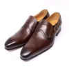 Nuovi mobili casual di punta puntata per leva per uomini coprire piedi di tendenza britannica abito formale formale scarpe in pelle genuina kb279