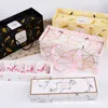 Flamingo-/Marmor-/Federmuster-Papierverpackungsbox, Nougat-Kekse-Geschenkbox, Hochzeit, Schokolade, Kuchen, Brot, Pappschachteln BES121