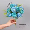 Dekorativa blommor kransar pion falsk blomma lyx bukett bröllop dekoration hem bord himmel blå hydangeadecorative