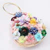 Evening Bags SEQUINS THREE-DIMENSIONAL FLOWERS WOMEN BIRTHDAY PARTY PURSE CLUTCH LUXURY HANDBAGS GIRL CHAIN TOTE BAGEvening