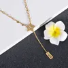 Goed gelukkige initiële M Star Hanger Ketting Luck Charm Tassel Kettingen Sieraden