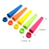 Ferramentas criativas Forma de mão de mão Diy Popsicle Ice Cube Molde Alimento Grade Silicone Ice Cream Tool Multiple Colors WJ0021