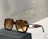 Винтажные солнцезащитные очки Золотой черный зеленый градиент 8012 мужчин спортивные очки хип -хоп очки с коробкой269U
