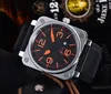 Sports Quartz Men039s Br Watch Ross Watch Personality Dial Dial Band World Time7022949