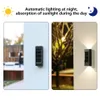 Lampada da parete solare Luce a led impermeabile per esterni per giardino Cortile Balcone Decor Lampade a giunzione infinita Luci paesaggistiche