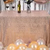 180x120 cm Złota Srebrna cekina poliestrowa platak platak stołowy okładka na przyjęcie ślubne Bankiet Domowe dostawy 220629