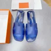 شريحة صندل شفافة شريحة شريحة فاخرة Oran Aloha Sandal Designer Summer Rubber Flat Shoes شاطئ شاطئ كبير من الرأس مع حجم الصندوق EU36-EU41 NO355