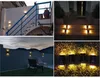 Lâmpada solar ao ar livre para baixo 6Leds Luzes de parede IP65 IP65 Iluminação decorativa ao ar livre para a paisagem da varanda da rua Garden Street