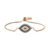 Classic Design Copper Turkish Blue Evil Eyes Charm Bracelet Devil Eye Jewelry for Lovers Gift