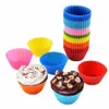 Silicone Cake Mold Baking Moulds Round Shaped Muffin Cupcake Molds Kitchen Cooking Bakeware Maker DIY Decorating Tools