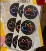 100 custom holographic wedding stickers silver laser invitation seals candy gift box labels 220618
